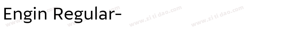 Engin Regular字体转换